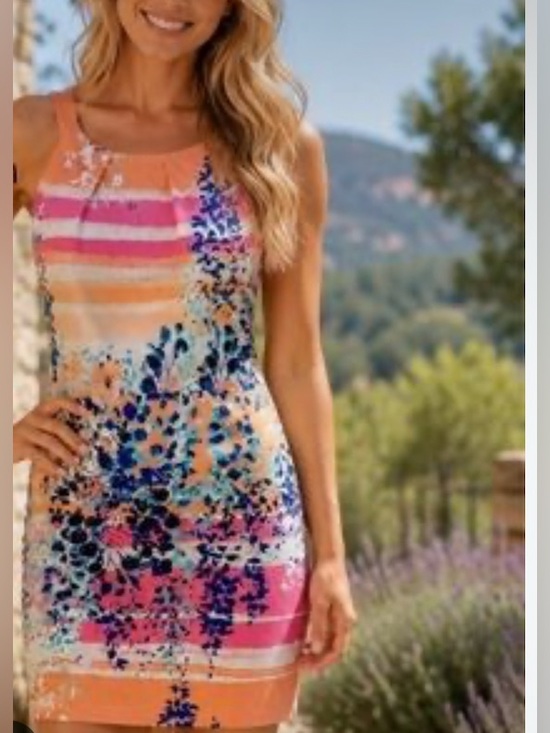 Calvin Klein Dresses & Skirts - Calvin Klein floral sleeveless dress sz-8